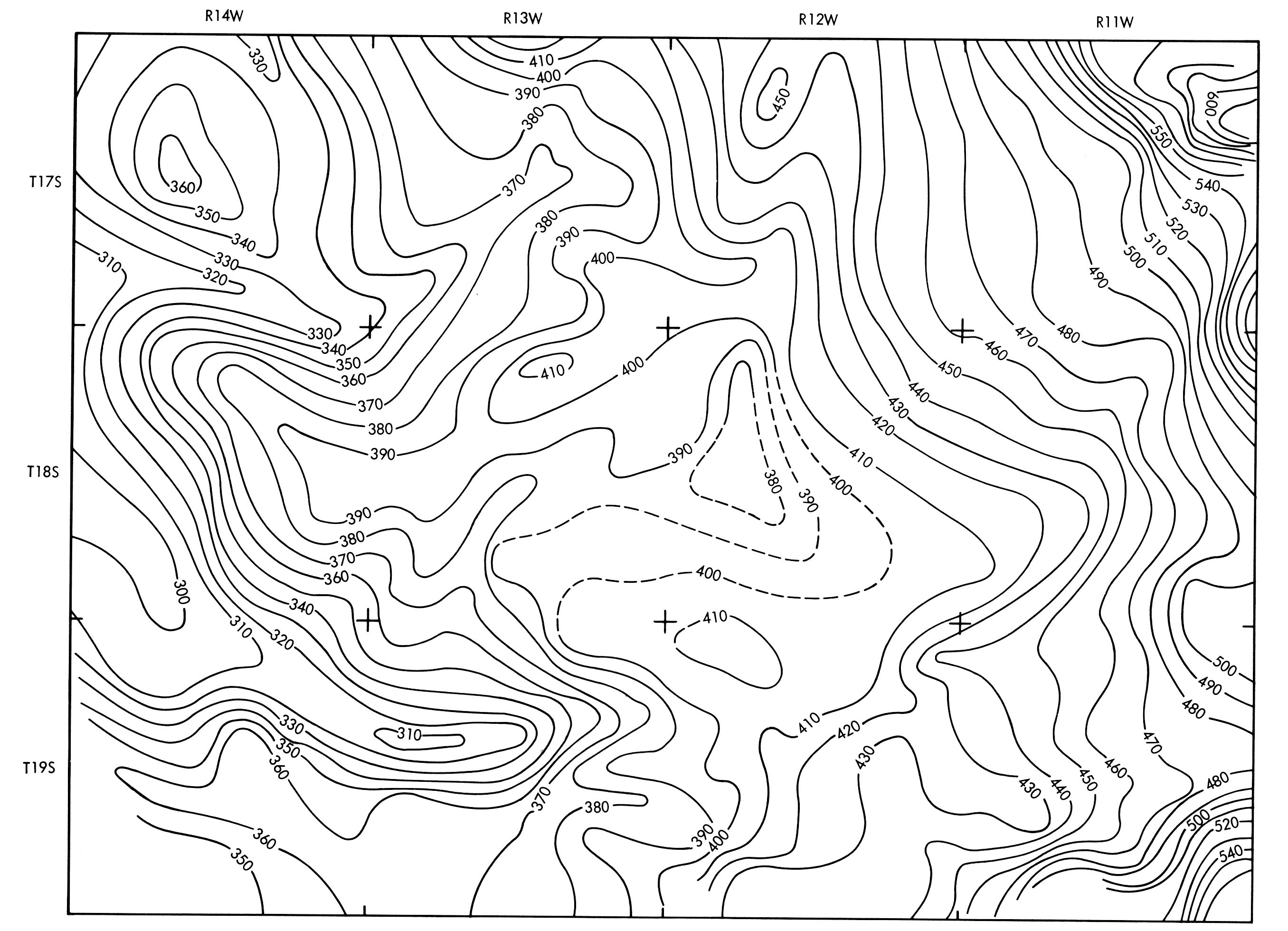 topographic elevation map